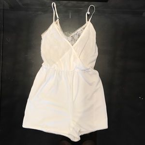 H&M XS white lace romper